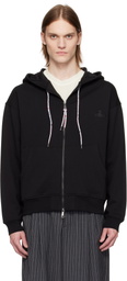 Vivienne Westwood Black Rugged Zip Hoodie