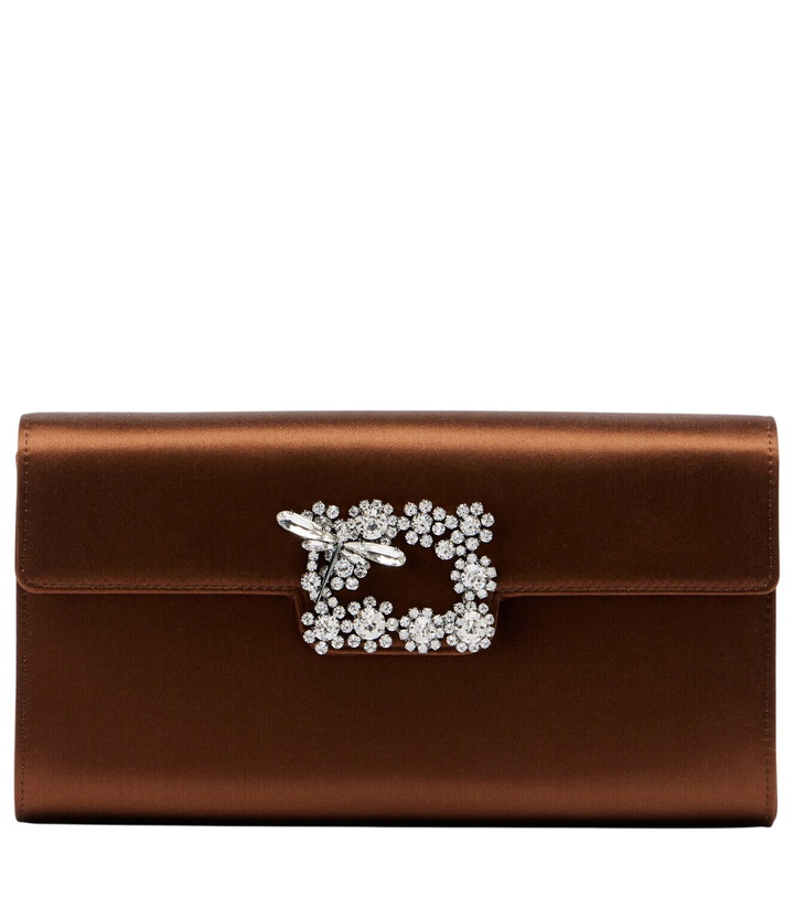 Photo: Roger Vivier Embellished Small satin clutch