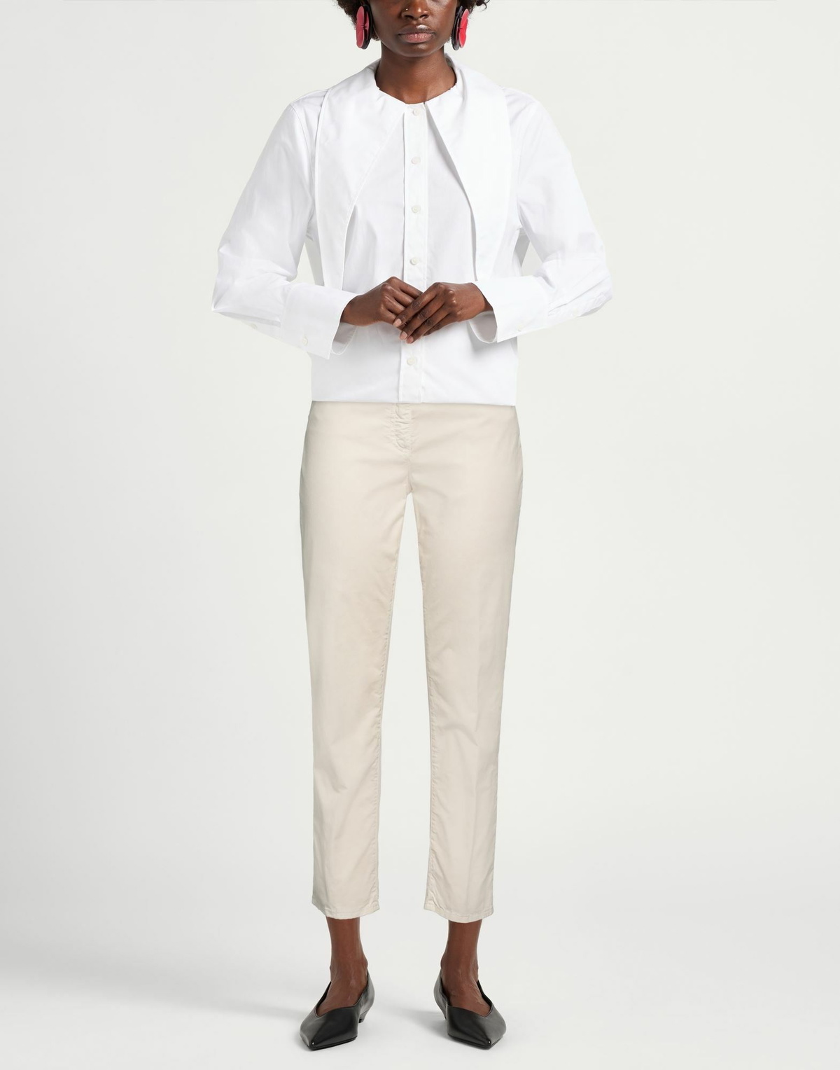 Peserico Womens Pants in Off white