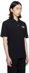 Maison Kitsuné Black Handwriting Polo