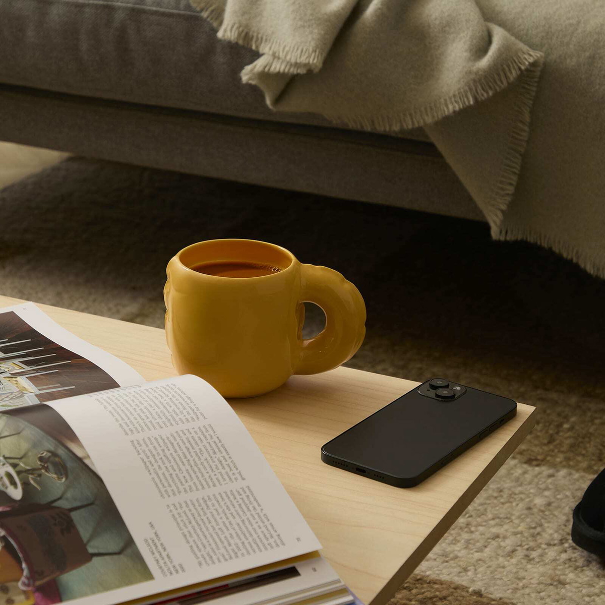 Home Studyo Gaston Mug in Yolk Yellow 