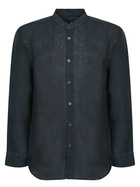 120% Lino Blue Linen Shirt