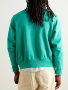 A.PRESSE - Vintage Cotton-Jersey Sweatshirt - Blue