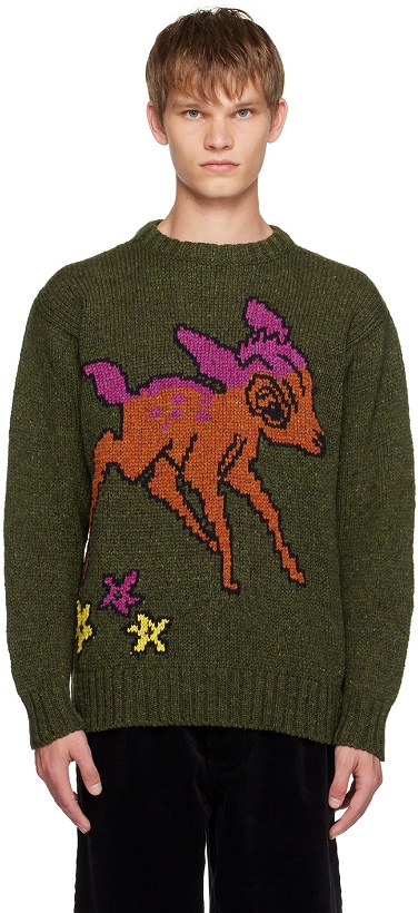 Photo: Howlin' Green Cosmic Deer Sweater