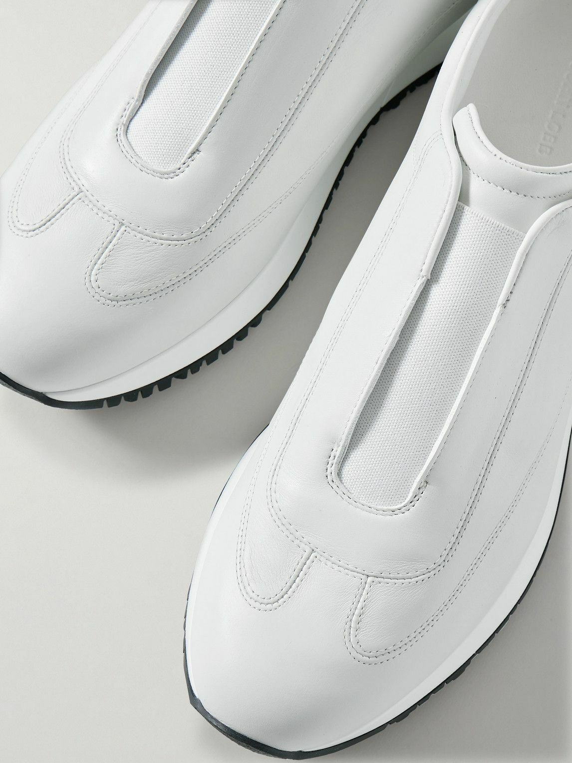 John Lobb - Lift Leather Slip-On Sneakers - White