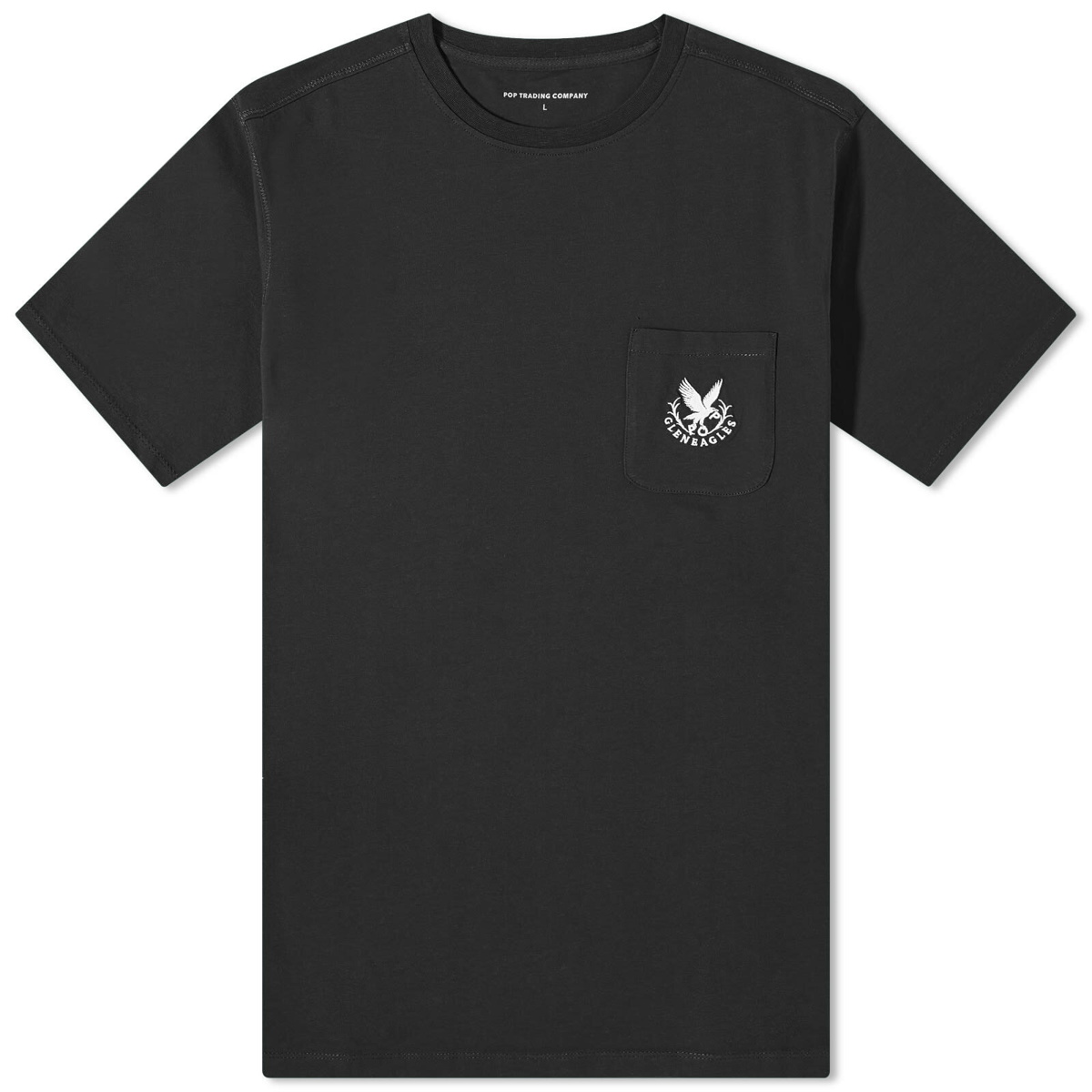 Pop Trading Company x Gleneagles by END. Logo Pocket T-Shirt in Black ...