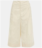 Lemaire - Pleated cotton shorts