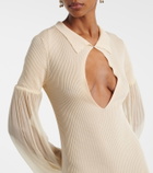 Aya Muse Calla cutout ribbed maxi dress