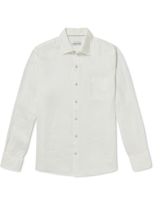 Photo: Peter Millar - Garment-Dyed Linen Shirt - White