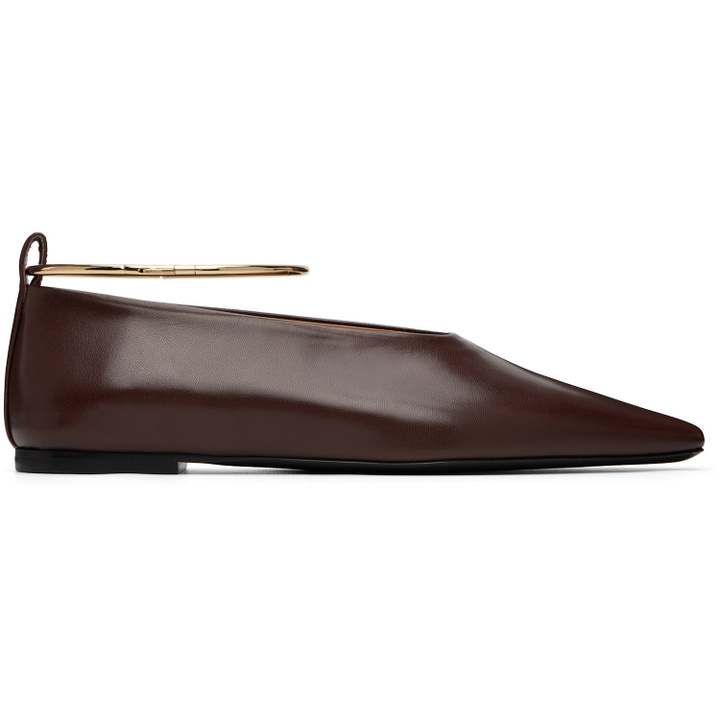 Photo: Jil Sander Burgundy Ring Ballerina Flats