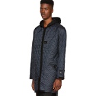 Y-3 Grey and Black Quilted Jacket