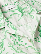 John Elliott - Convertible-Collar Printed Cotton Shirt - Green