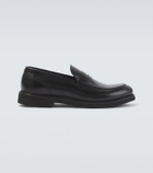 Canali Leather penny loafers