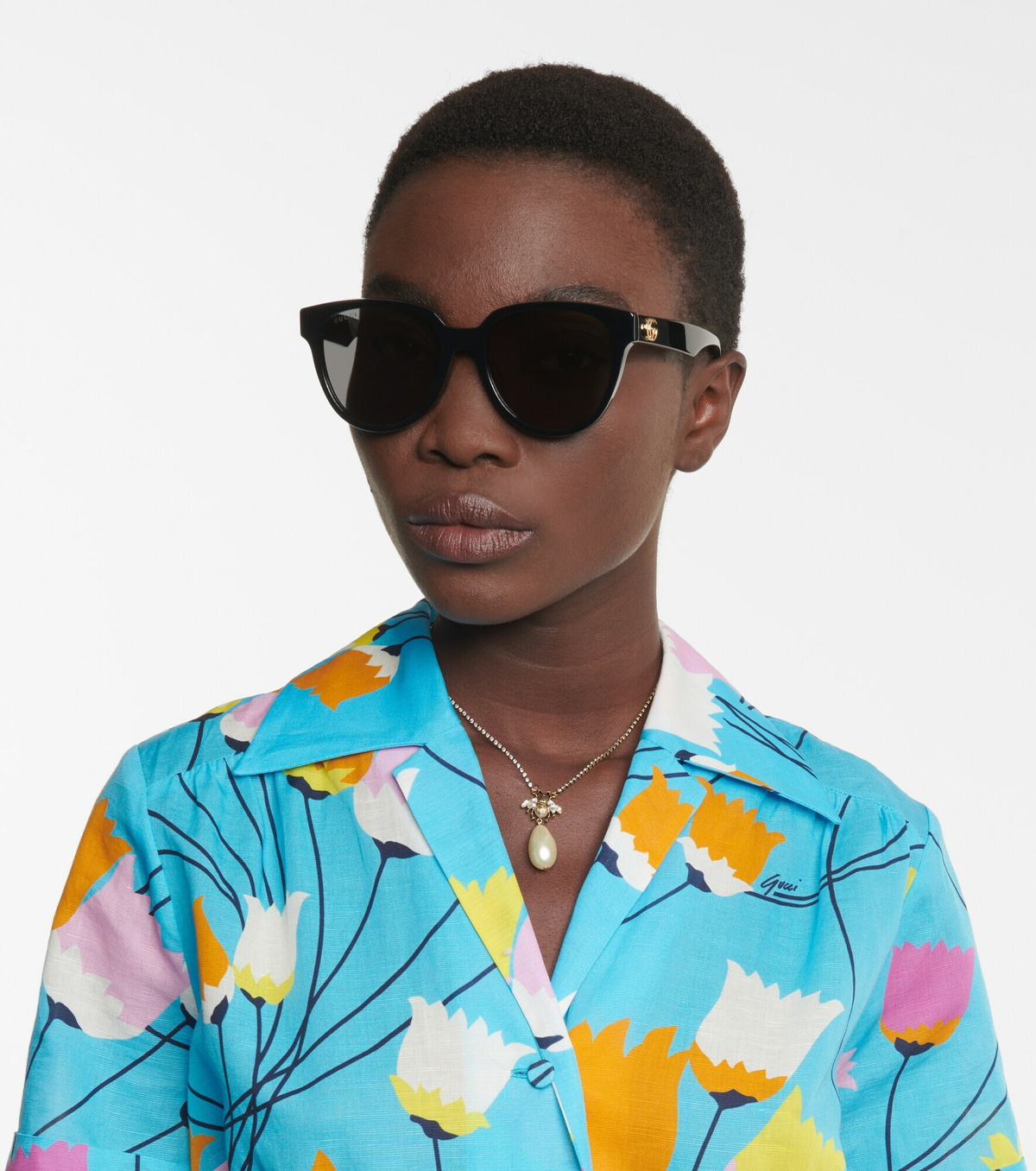 gucci d frame acetate sunglasses