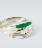 Bottega Veneta - Trio sterling silver and enamel ring