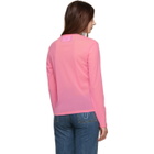 Anton Belinskiy Pink Mesh Long Sleeve T-Shirt