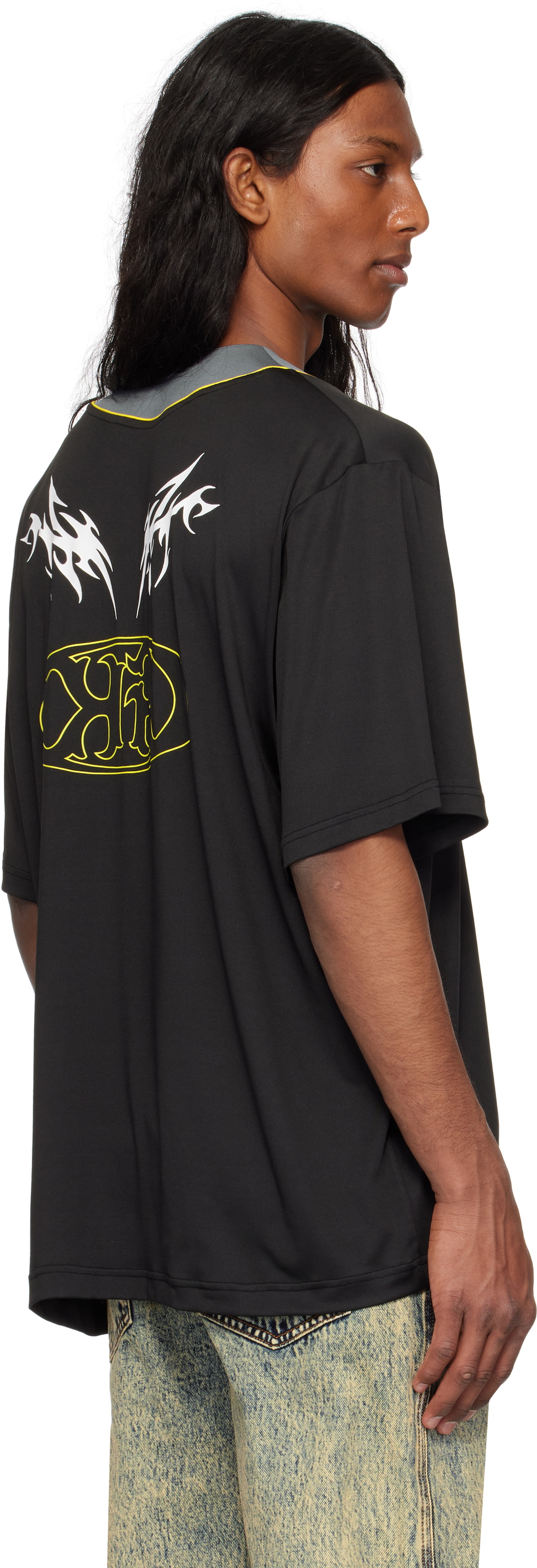 KUSIKOHC Black Baseball Shirt