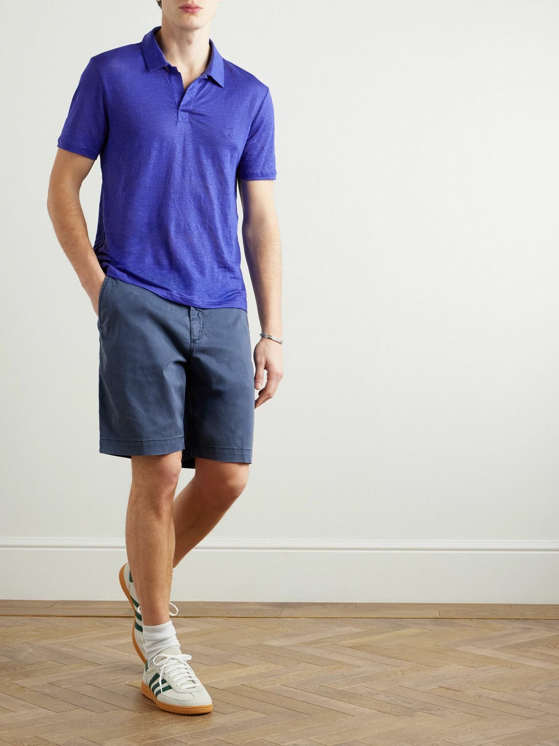 Vilebrequin - Pyramid Linen-Jersey Polo Shirt - Blue