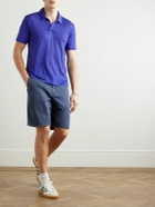 Vilebrequin - Pyramid Linen-Jersey Polo Shirt - Blue
