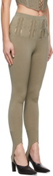 Dion Lee Khaki Double Stirrup Leggings