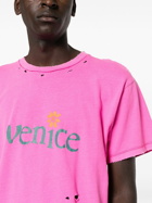 ERL - Venice Cotton And Linen Blend T-shirt