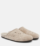 Brunello Cucinelli Sequined suede slides