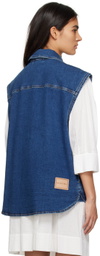 See by Chloé Indigo Oversized Denim Vest