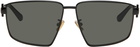 Bottega Veneta Black Rectangle Sunglasses