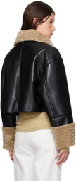 Nanushka Black Jemma Vegan Leather Jacket