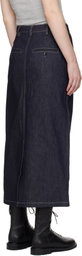 CO Navy Pencil Denim Midi Skirt