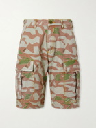 Cherry Los Angeles - Wide-Leg Camouflage-Print Shorts - Brown