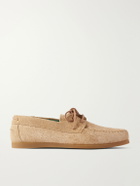 VINNY's - Boatman Suede Boat Shoes - Neutrals