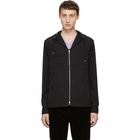 Schnaydermans Black Hooded Overshirt Jacket