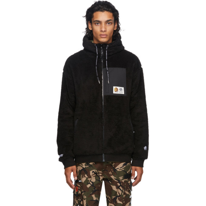 AAPE by A Bathing Ape Reversible Fleece Zip-Up Hoodie AAPE by A