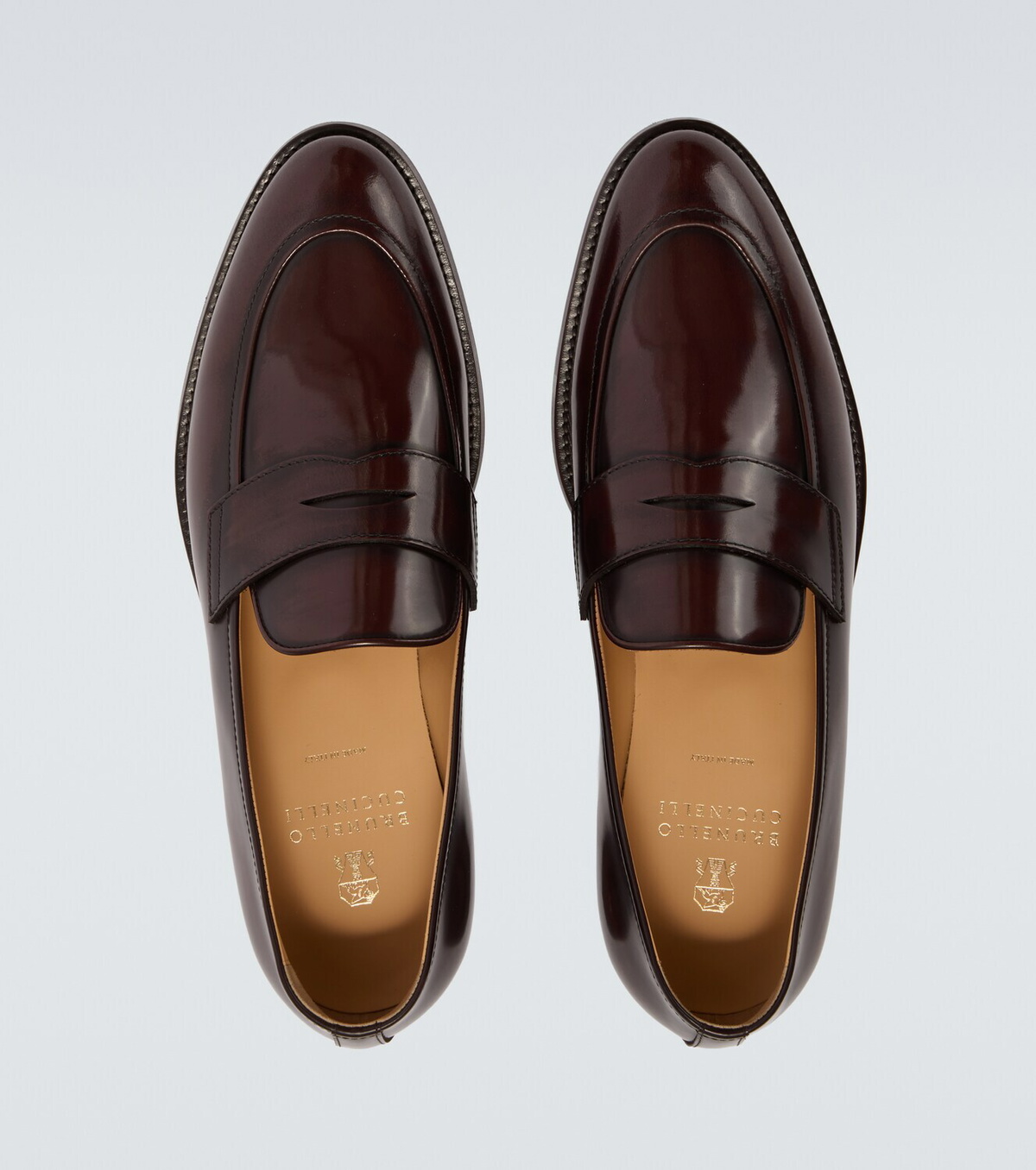 Brunello Cucinelli Leather penny loafers