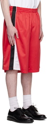 We11done Red Se11done Track Shorts