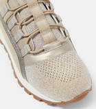 Brunello Cucinelli Metallic leather sneakers