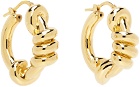 Jil Sander Gold Knots Earrings