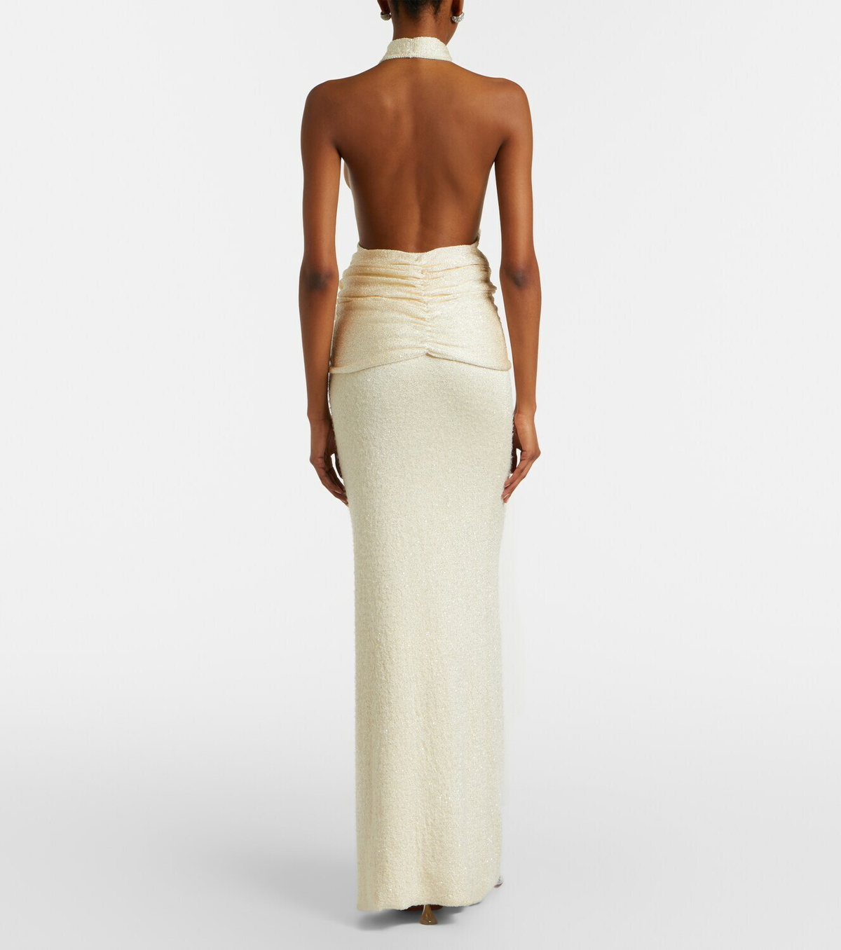 Aya Muse Sereia sequined halterneck gown