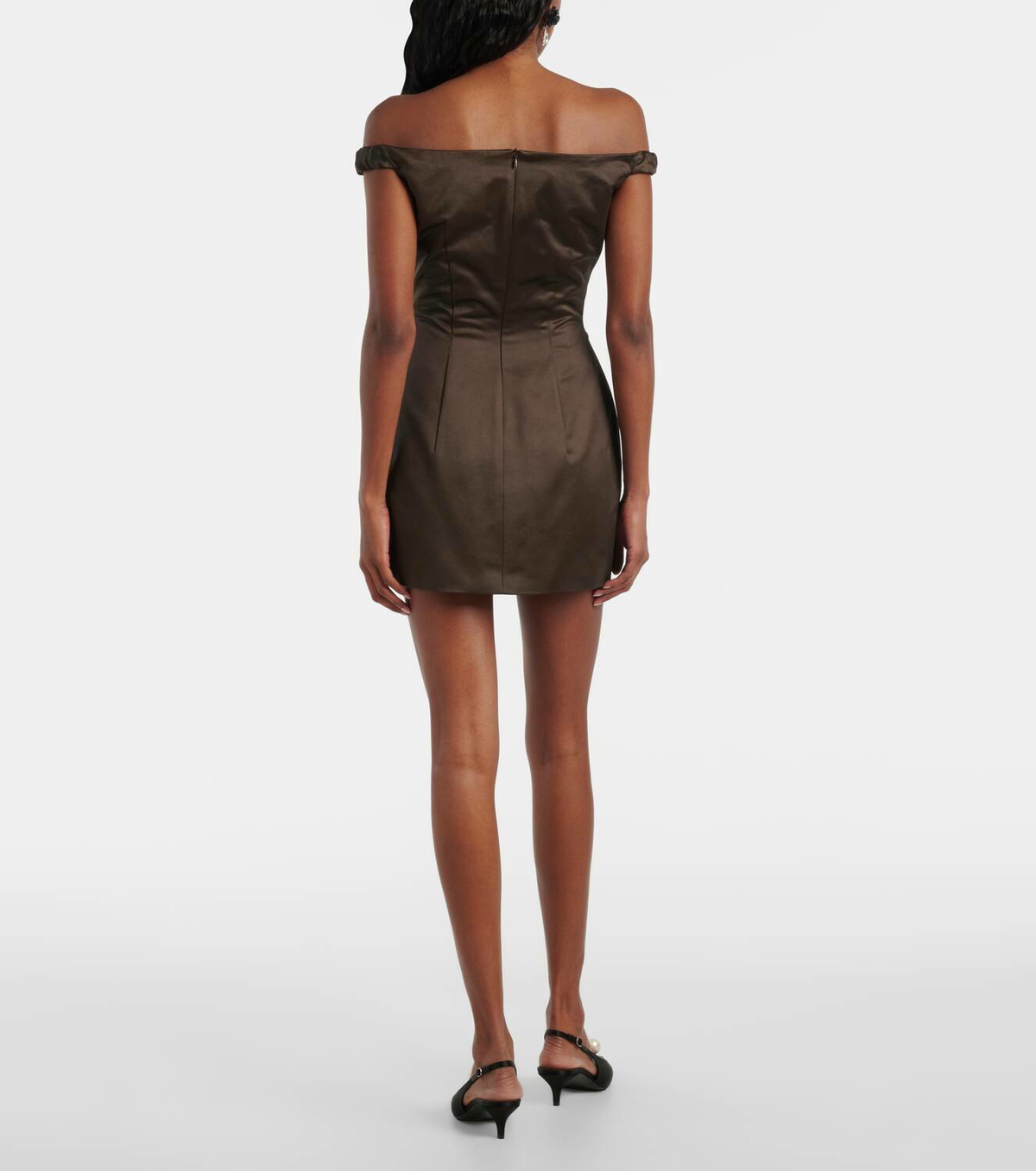 Magda Butrym Floral-appliqué cotton corset dress