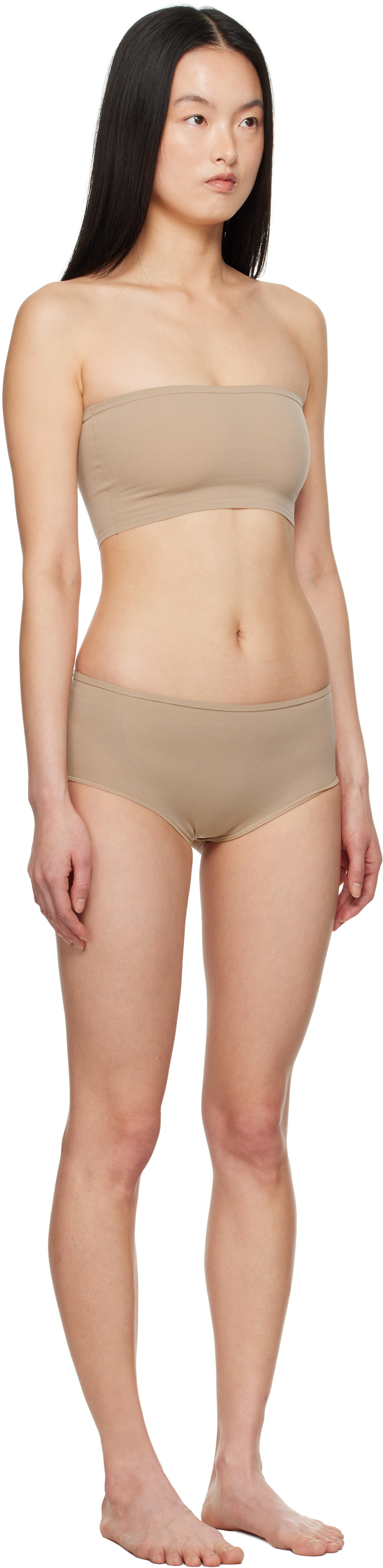 ALAÏA Beige Second Skin Bra & Briefs Set