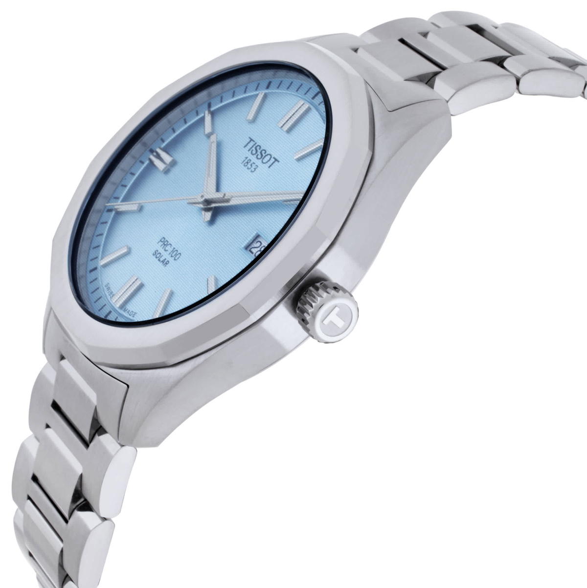 Tissot PRC 100 Solar Quartz Blue Dial Mens Watch T151.422.11.351.00