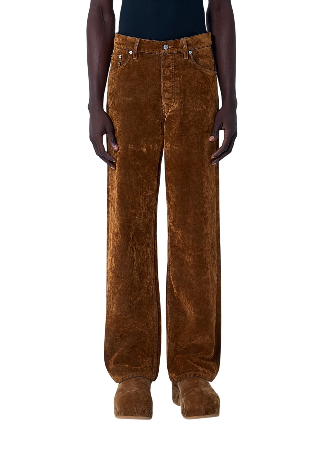 Dries Van Noten Men's Paxford Garment Dyed Cargo Pants in Grey