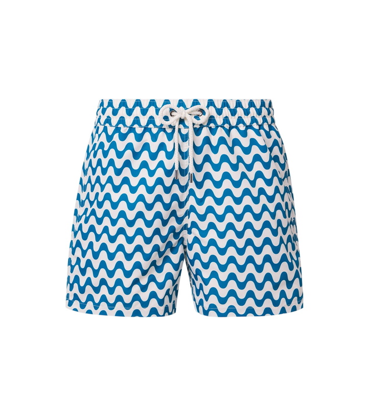 Photo: Frescobol Carioca Santos printed swim trunks