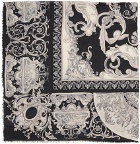 Versace Black & White Baroque Scarf