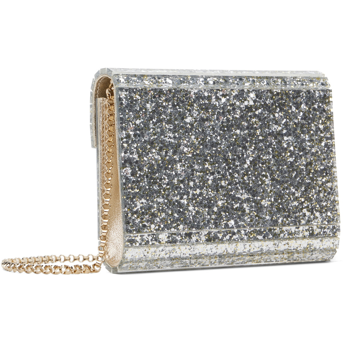 Jimmy Choo Silver Candy Clutch