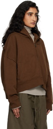 Entire Studios Brown Eternal Zip Hoodie