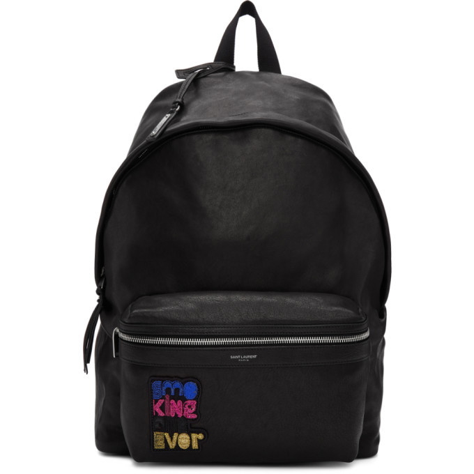 Photo: Saint Laurent Black Smoking City Backpack