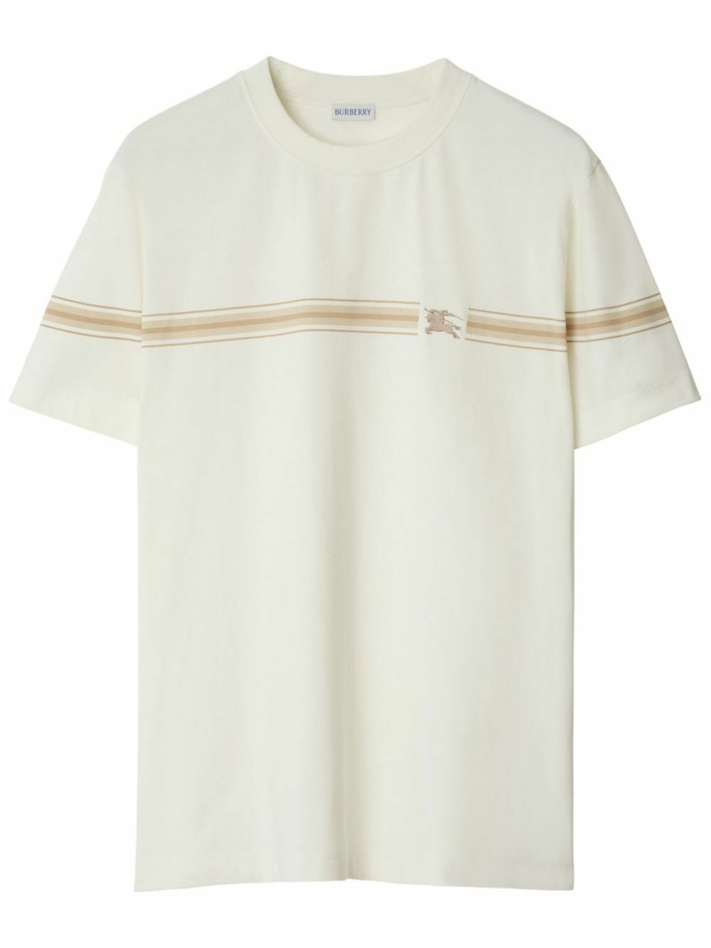 【BURBERRY】Striped Cotton T-shirt Burberry Striped Cotton T-Shirt Burberry