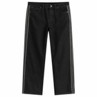 Adidas Women's Firebird Denim Trackpants in True Black Denim